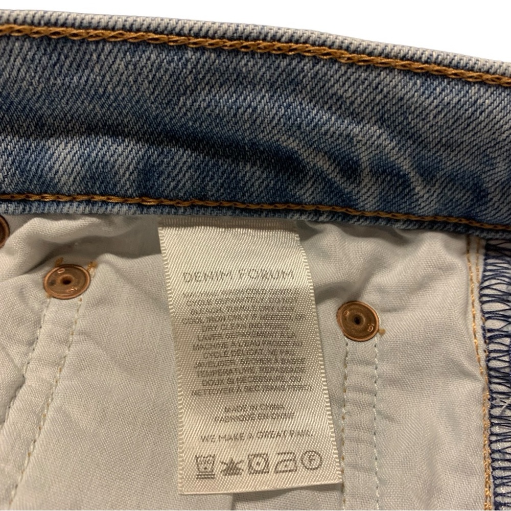 Aritzia Denim Forum Arlo Hi-rise Straight Leg Ankle Length Blue Jeans Size 27 - Picture 10 of 13